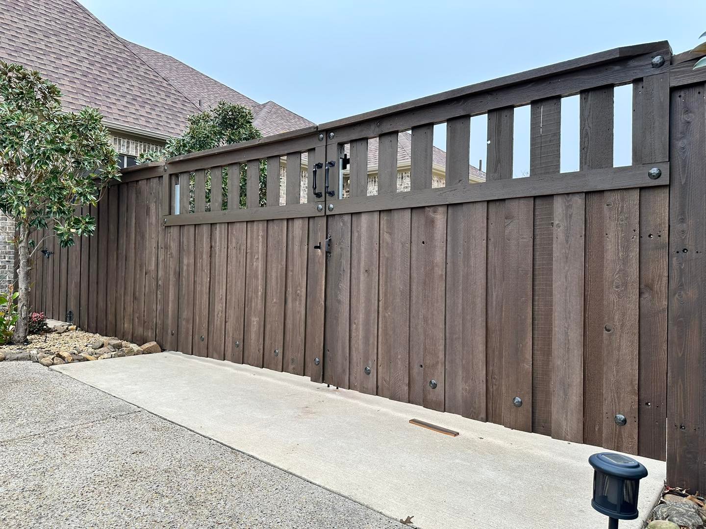 custom wood gate and fence repair