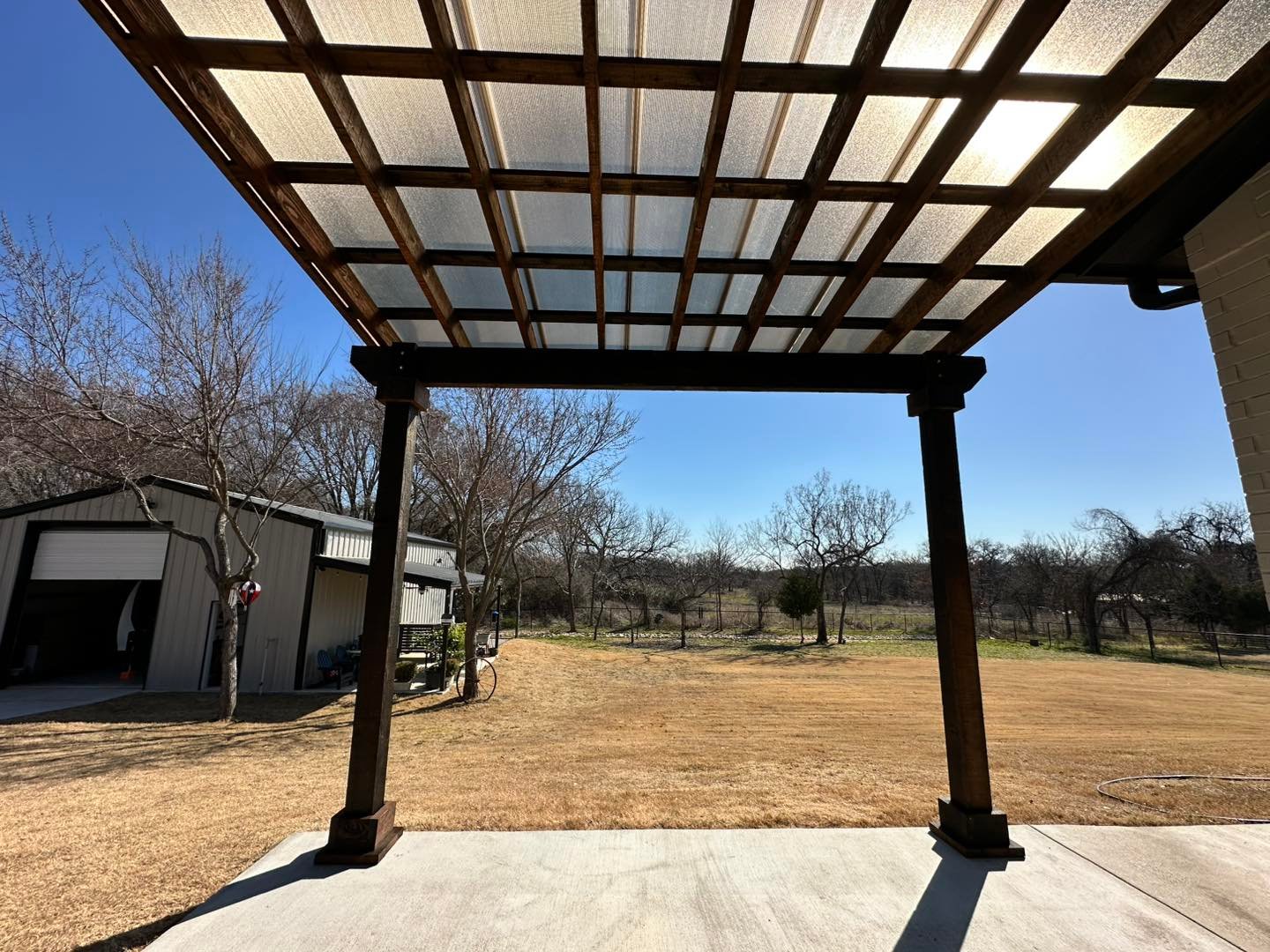 patio cover for shade in backyard