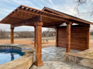 covered patio and pergola built in dallas
