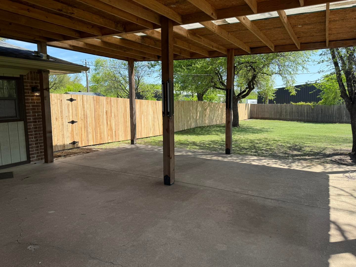 outdoor living patio cover idea