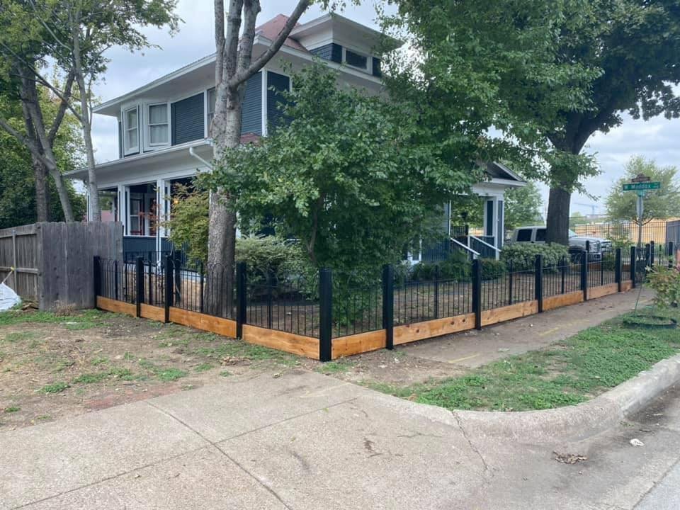 iron fence installed in Fort Worth