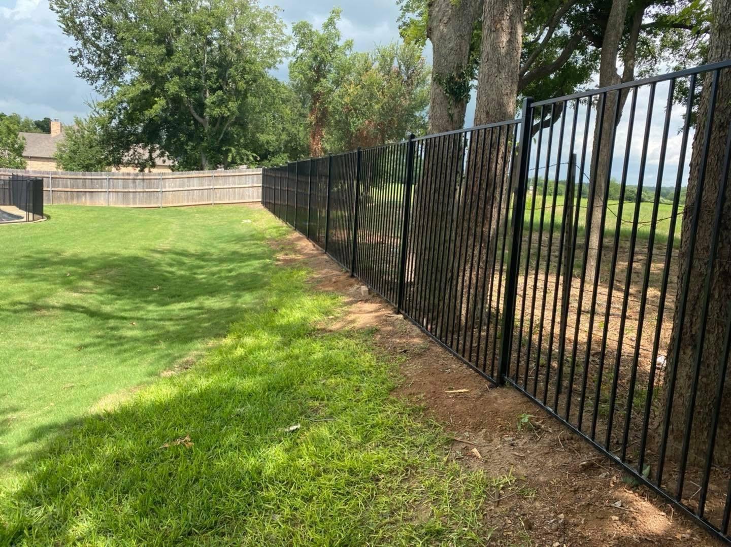 iron fence installed in Dallas, Texas
