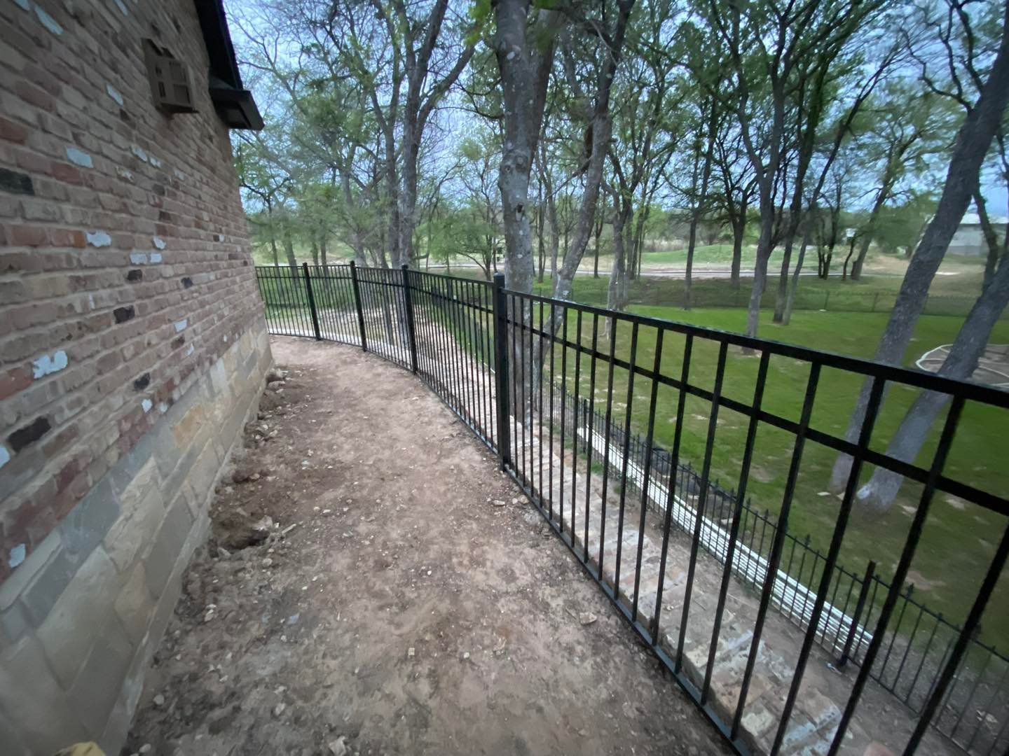 iron fence installed in Plano, Texas
