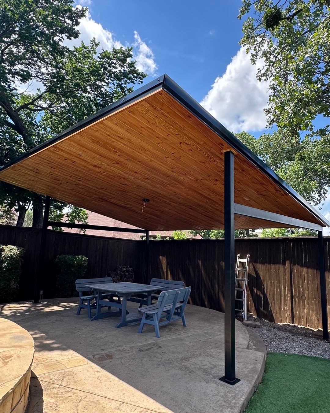 patio cover and pergola for pool deck in dallas